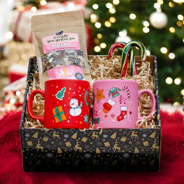 Wholesale Double New Year Excitement Gift Box Green Pink