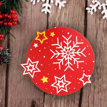 Wholesale Curious Snowflake Wooden Coaster