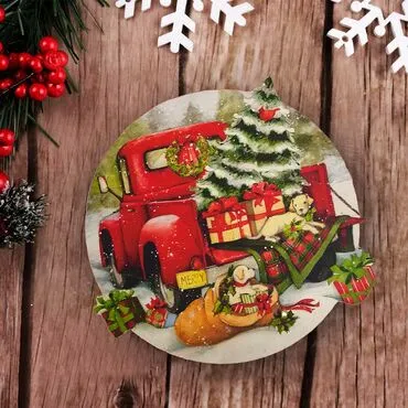 Wholesale Pine Tree Wooden Coaster