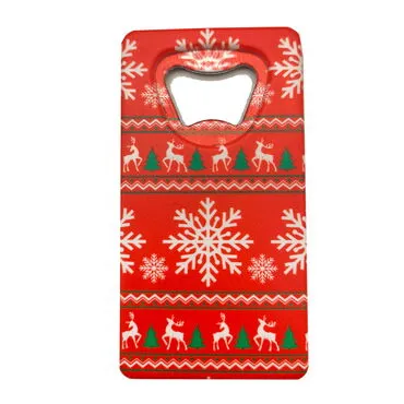 Wholesale Christmas Themed Myros UV Rectangle Bottle Opener 52*100 mm - 3