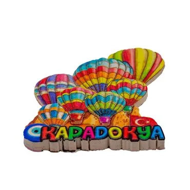 Wholesale Myros Cappadocia Themed Traditional Polyester Refrigerator Magnet - 2