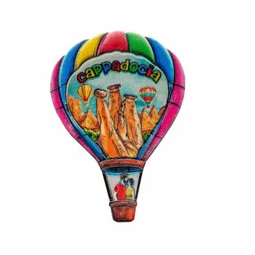 Wholesale Myros Cappadocia Themed Traditional Polyester Refrigerator Magnet - 5