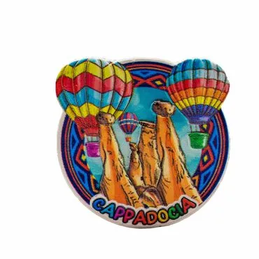 Wholesale Myros Cappadocia Themed Traditional Polyester Refrigerator Magnet - 8