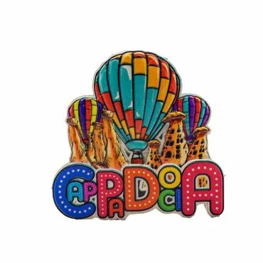 Wholesale Myros Cappadocia Themed Traditional Polyester Refrigerator Magnet - 13