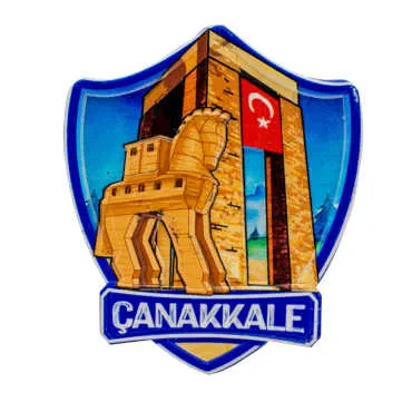 Wholesale Myros Çanakkale Themed Regional Polyester Refrigerator Magnet - 6