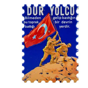 Wholesale Myros Çanakkale Themed Regional Polyester Refrigerator Magnet - 8