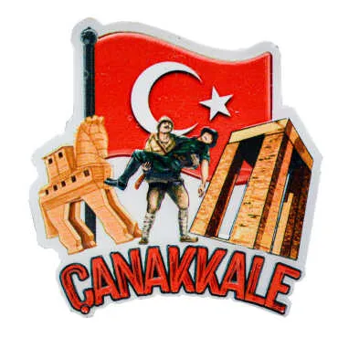 Wholesale Myros Çanakkale Themed Regional Polyester Refrigerator Magnet - 14