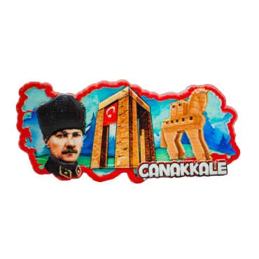 Wholesale Myros Çanakkale Themed Regional Polyester Refrigerator Magnet - 15
