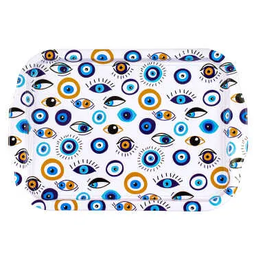 Toptan Nazar Temalı Tepsi Çift Yön Baskılı 23*30 CM - 6