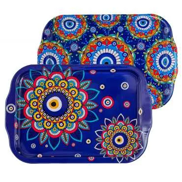 Toptan Nazar Temalı Tepsi Çift Yön Baskılı 23*30 CM