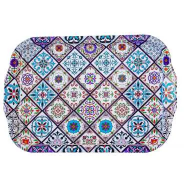 Toptan Mandala Temalı Tepsi Çift Yön Baskılı 23*30 CM - 6