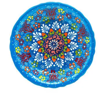 Embossed 17 Cm Dinner Plate 170X38 Mm - (Mavi A) - 3