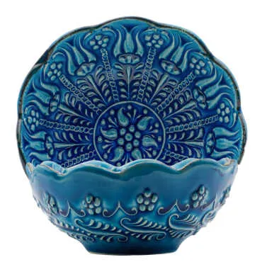 13 cm Turquoise Daisy Bowl