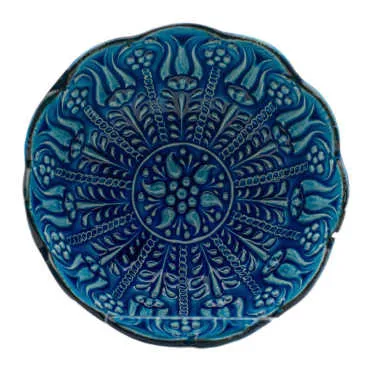 13 cm Turquoise Daisy Bowl - 4