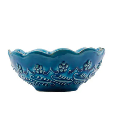 13 cm Turquoise Daisy Bowl - 5