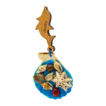 Kemer Themed Dangling Seashell Refrigerator Magnet