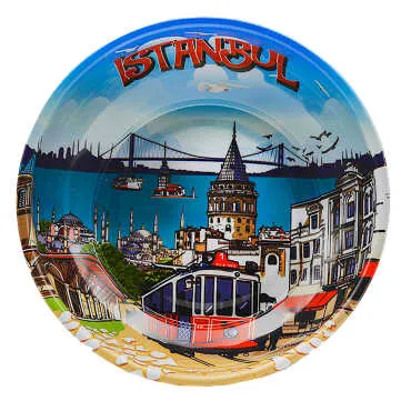 Istanbul Themed Metal Bowl 95 mm - 4