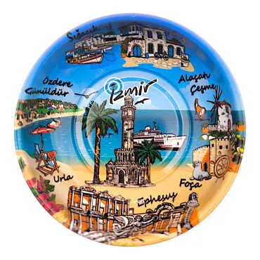 İzmir Themed Metal Bowl 95mm - Standart - 2