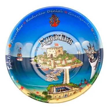 Kuşadası Temalı Metal Kase 95 Mm - Standart - 2