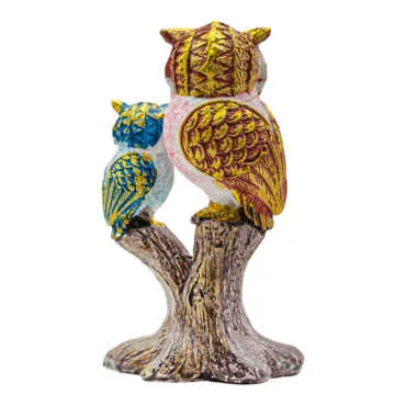 Polyester Dual Branch Owl 12 cm - Standart - 2