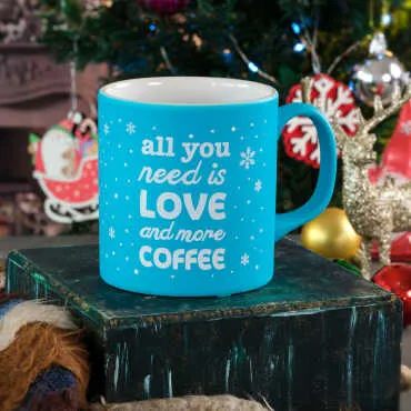 Christmas Themed Ceramic Colorful Mug - 7