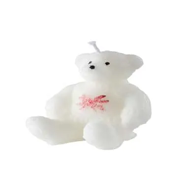 Teddy Bear Candle in New Year Outfit - Standart - 2