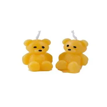 Set of Two Mini Teddy Bear Candles - Standart - 2