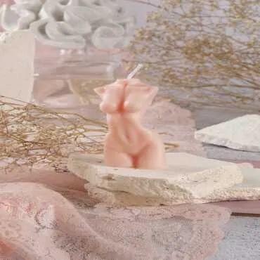 Female Torso Candle
