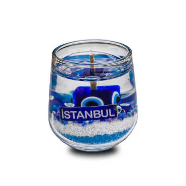 İstanbul Temalı Myros Küçük Şeffaf Mum