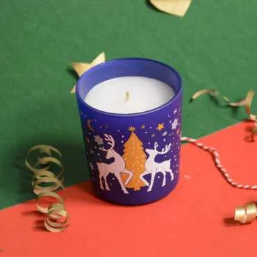 Colorful Glass Candle Set - 9