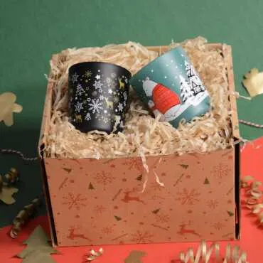 Colorful Glass Candle Set - 11