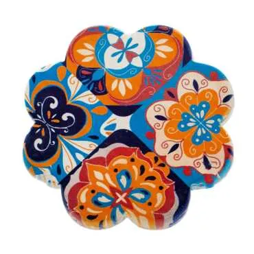 Mandala Temalı Uv Papatya Yöresel Bardakaltı 88 Mm - 9