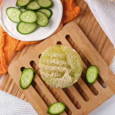 200 Gr.Salatalık Esanslı Kabak Lifli Vücut Bakım Sabunu  - Standart - 3