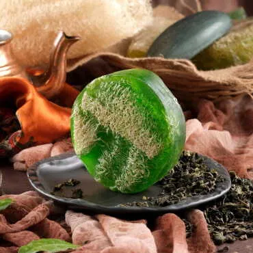 200 Gr.Yeşilçay Esanslı Kabak Lifli Vücut Bakım Sabunu