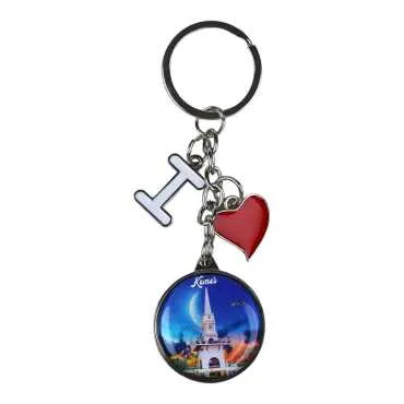 Wholesale Kemer Themed I Love Keychain - 2