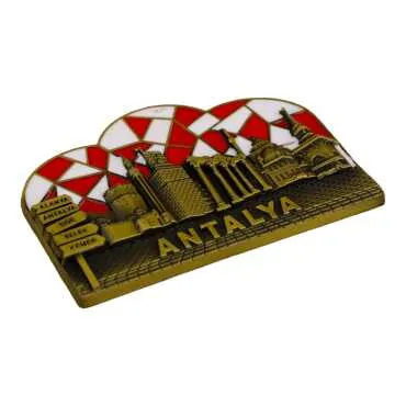 Antalya Themed Metal Mix Refrigerator Magnet - 32