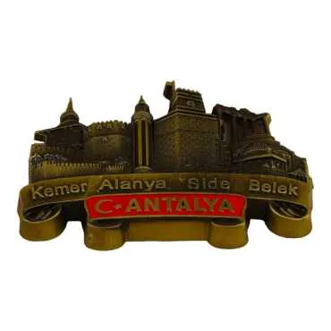Antalya Themed Metal Mix Refrigerator Magnet - 13