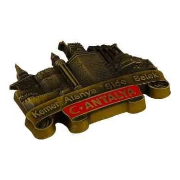 Antalya Themed Metal Mix Refrigerator Magnet - 31
