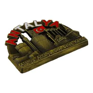 Antalya Themed Metal Mix Refrigerator Magnet - 29