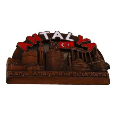 Antalya Themed Metal Mix Refrigerator Magnet - 9