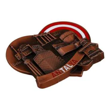 Antalya Themed Metal Mix Refrigerator Magnet - 27