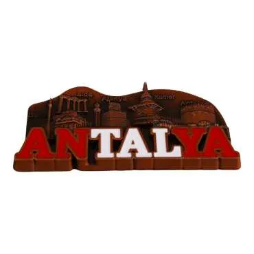 Antalya Themed Metal Mix Refrigerator Magnet - 6