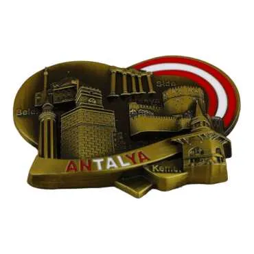 Antalya Themed Metal Mix Refrigerator Magnet - 5