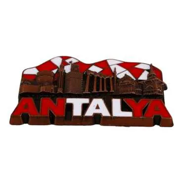 Antalya Themed Metal Mix Refrigerator Magnet - 3
