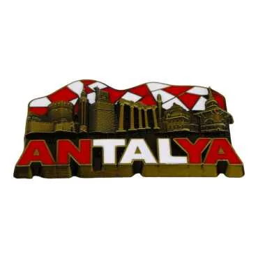 Antalya Themed Metal Mix Refrigerator Magnet - 2