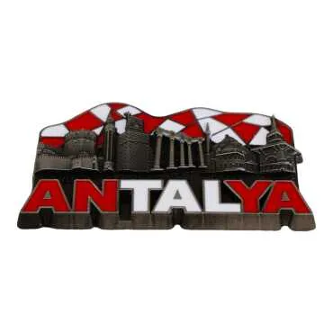 Antalya Themed Metal Mix Refrigerator Magnet - 4