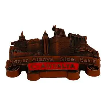 Antalya Themed Metal Mix Refrigerator Magnet - 7