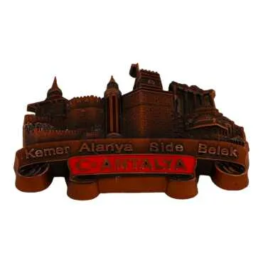 Antalya Themed Metal Mix Refrigerator Magnet - 20