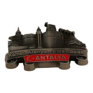 Antalya Themed Metal Mix Refrigerator Magnet