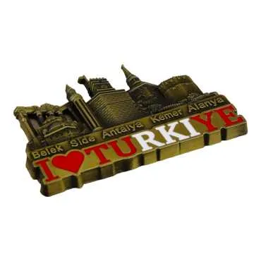Antalya Themed Metal Mix Refrigerator Magnet - 21